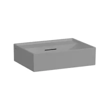   Laufen Kartell by Laufen mosdó csaplyuk nélkül 45x34 cm túlfolyóval, matt szürke H8153307591091