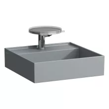   Laufen Kartell by Laufen kézmosó 1 csapfurattal 46x46 cm, matt grafit H8153317581111