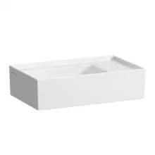   Laufen Kartell by Laufen jobbos fehér kézmosó 46x28 cm, csaplyuk nélkül H8153340001121