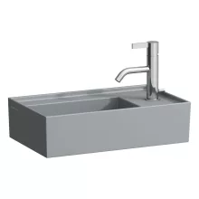   Laufen Kartell by Laufen jobbos kézmosó 1 csapfurattal 46x28 cm, matt grafit H8153347581111