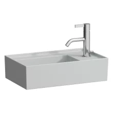   Laufen Kartell by Laufen jobbos kézmosó 1 csapfurattal 46x28 cm, matt szürke H8153347591111