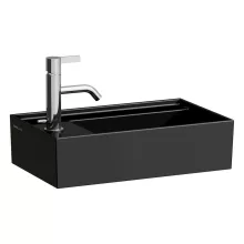   Laufen Kartell by Laufen balos kézmosó 1 csapfurattal 46x28 cm, fényes fekete H8153350201111