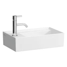   Laufen Kartell by Laufen balos kézmosó 1 csapfurattal 46x28 cm, LCC bevonat, fehér H8153354001111