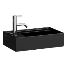   Laufen Kartell by Laufen balos kézmosó 1 csapfurattal 46x28 cm, matt fekete H8153357161111