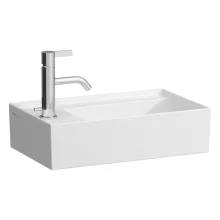   Laufen Kartell by Laufen balos kézmosó 1 csapfurattal 46x28 cm, matt fehér H8153357571111