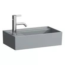   Laufen Kartell by Laufen balos kézmosó 1 csapfurattal 46x28 cm, matt grafit H8153357581111
