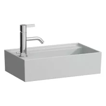   Laufen Kartell by Laufen balos kézmosó 1 csapfurattal 46x28 cm, matt szürke H8153357591111