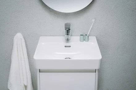 Laufen Pro X procelán kézmosó 45x34 cm csaplyukkal és túlfolyóval, fehér kivitelben