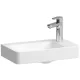 Laufen Pro X kompakt porcelán 48x28 cm kézmosó túlfolyó és csaplyuk nélkül, jobbos/fehér 