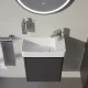 Laufen Pro X kompakt porcelán 48x28 cm kézmosó csaplyukkal és túlfolyó nélkül, jobbos/fehér 