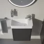 Laufen Pro X kompakt porcelán 48x28 cm kézmosó csaplyukkal és túlfolyó nélkül, jobbos/fehér 