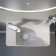 Laufen Pro X kompakt porcelán 48x28 cm kézmosó csaplyukkal és túlfolyó nélkül, balos/fehér 