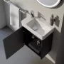 Laufen Pro X kompakt porcelán 48x28 cm kézmosó csaplyukkal és túlfolyó nélkül, balos/fehér 
