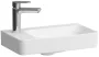Laufen Pro X kompakt porcelán 48x28 cm kézmosó csaplyukkal és túlfolyó nélkül, balos/fehér 