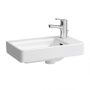 Laufen Living City kerámia kézmosó 48x28 cm egy csaplyukkal és túlfolyóval, LCC bevonattal fehér H8159544001041