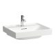 Laufen Meda porcelán mosdó csiszolt alsó felülettel 55x46 cm túlfolyóval és csaplyuk nélkül, LCC bevonattal, fehér H8161124001091