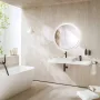 Laufen Meda fali porcelán mosdó csiszolt alsó felülettel 60x46 cm csaplyukkal és túlfolyóval, fehér H8161130001041