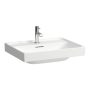 Laufen Meda porcelán mosdó csiszolt alsó felülettel 60x46 cm túlfolyóval és csaplyuk nélkül, LCC bevonattal, fehér H8161134001091