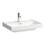 Laufen Meda porcelán fali mosdó csiszolt alsó felülettel 65x46 cm csaplyukkal és túlfolyó nélkül, fehér H8161140001111