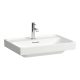 Laufen Meda porcelán mosdó csiszolt alsó felülettel 65x46 cm túlfolyóval és csaplyuk nélkül, LCC bevonattal, fehér H8161144001091