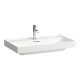 Laufen Meda porcelán mosdó csiszolt alsó felülettel 80x46 cm csaplyukkal és túlfolyóval, fehér H8161170001041