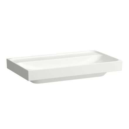 Laufen Meda porcelán mosdó csiszolt alsó felülettel 80x46 cm csaplyuk és túlfolyó nélkül, fehér H8161170001121