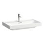 Laufen Meda porcelán mosdó csiszolt alsó felülettel 80x46 cm 3 csaplyukkal és túlfolyó nélkül LCC bevonattal, fehér H8161174001581
