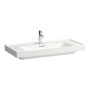 Laufen Meda porcelán mosdó csiszolt alsó felülettel 100x46 cm túlfolyóval és csaplyuk nélkül, LCC bevonattal, fehér H8161194001091