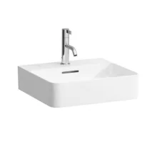   Laufen Val matt fehér kézmosó csiszolt alsó felülettel 45x42 cm, 1 csaplyukkal H8162807571041