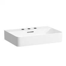   Laufen Val fehér csiszolt aljú mosdó 60x42 cm, 3 csaplyukkal H8162830001081