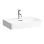 Laufen Val csiszolt aljú matt fehér mosdó 65x42 cm, 1 csaplyukkal H8162847571041