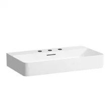   Laufen Val fehér csiszolt aljú mosdó 75x42 cm, 3 csaplyukkal H8162850001081