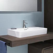   Laufen Val matt fehér csiszolt aljú mosdó 75x42 cm, 1 csaplyukkal H8162857571041
