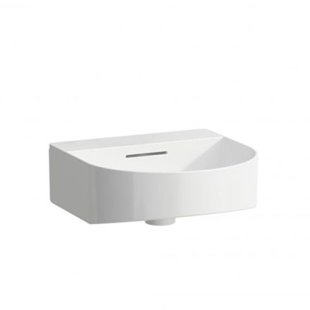 Laufen Sonar fehér kézmosó 41x42 cm csiszolt mosdó alja, csaplyuk nélkül H8163410001091