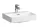 Laufen Pro X porcelán mosdó csiszolt alsó felülettel 45x34 cm csaplyukkal és túlfolyóval, fehér kivitelben