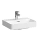 Laufen Pro X porcelán mosdó csiszolt alsó felülettel 45x34 cm csaplyukkal és túlfolyóval, fehér kivitelben