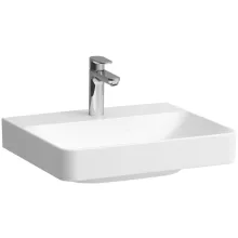 Laufen Pro X porcelán 55x47 cm mosdó 3 csaplyukkal, túlfolyóval és csiszolt alsó élekkel, fehér kivitelben