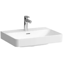 Laufen Pro X porcelán mosdó csiszolt alsó felülettel 60x47 cm 3 csaplyukkal és túlfolyóval, fehér kivitelben