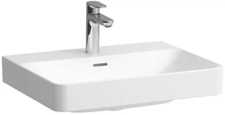 Laufen Pro X porcelán mosdó csiszolt alsó felülettel 60x47 cm 3 csaplyukkal és túlfolyóval, fehér kivitelben