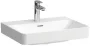 Laufen Pro X porcelán mosdó csiszolt alsó felülettel 60x47 cm 3 csaplyukkal és túlfolyóval, fehér kivitelben