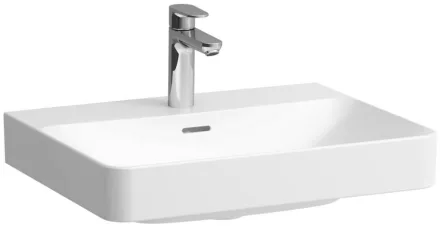 Laufen Pro X porcelán 60x47 cm mosdó csaplyuk és túlfolyó nélkül, csiszolt alsó élekkel, fehér kivitelben