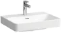 Laufen Pro X porcelán 60x47 cm mosdó csaplyuk és túlfolyó nélkül, csiszolt alsó élekkel, fehér kivitelben