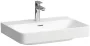 Laufen Pro X porcelán mosdó csiszolt alsó felülettel 65x47 cm csaplyuk és túlfolyó nélkül, fehér kivitelben