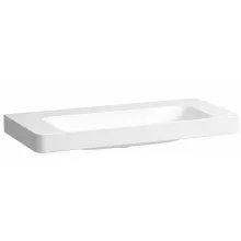 Laufen Pro X porcelán mosdó csiszolt alsó felülettel 105x46 cm, csaplyuk és túlfolyó nélkül, fehér kivitelben.