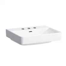   Laufen Pro S mosdó csiszolt alsó felülettel 55x46.5 cm, 3 csaplyukkal H8169620001081