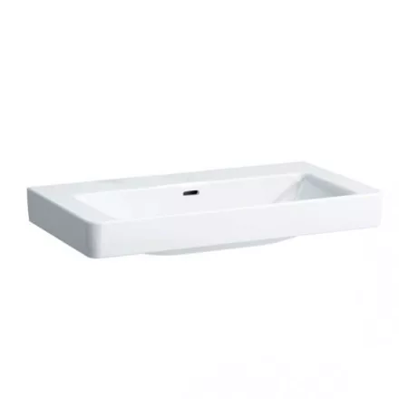 Laufen Pro S beépíthető mosdó csiszolt alsó felülettel 85x46.5 cm, csaplyuk nélkül H8169650001091
