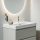 Laufen Meda porcelán aszimmetrikus mosdó 80x46 cm csaplyukkal és túlfolyóval, jobbos/fehér H8171150001041