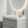 Laufen Meda porcelán aszimmetrikus mosdó 80x46 cm csaplyukkal és túlfolyóval, balos/fehér H8171160001041