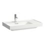 Laufen Meda porcelán aszimmetrikus mosdó 80x46 cm csaplyukkal és túlfolyóval, balos/fehér H8171160001041