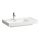 Laufen Meda porcelán aszimmetrikus mosdó 80x46 cm túlfolyóval és csaplyuk nélkül, balos/fehér H8171160001091
